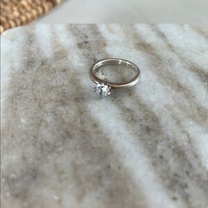 Pandora Elegant Silver Solitaire Ring